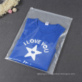 Custom Printed Packaging Bags For Clothes Tshirt, Reusable EVA Frosted Plastic Poly Packaging Bags With Zipper Lock